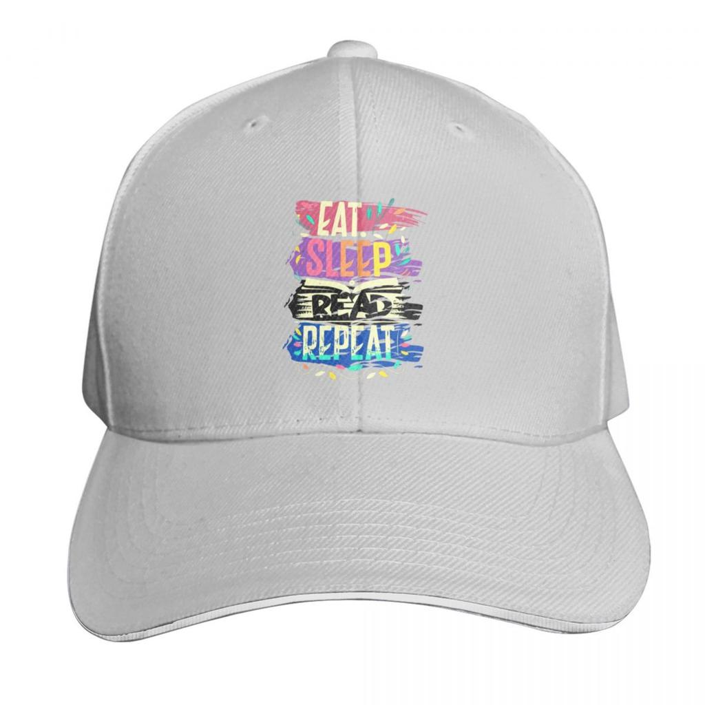 Eat Sleep Read Repeat Eat Sleep Read Repeat Baseball Cap Unique Hats Fishing Hat Hat Unisex Golf Hat Unisex Unisexs Caps Womens