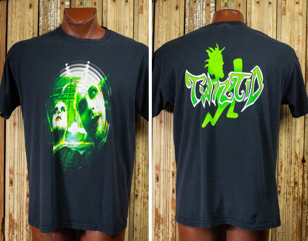 Vintage Twiztid The Green Book Concert T Shirt 2003 Black Unisex T-Shirt XXL