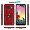 6.5'' Luxury Ring Holder Stand Protective Shell for LG K50 S lgk50s K50S Case Armor Rugged Fundas Bumper Shockproof Cover