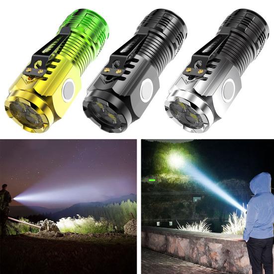 Outdoor-Camping-LED-Taschenlampe, hohe Lumen, ultrahell, mehrere Beleuchtungsmodi, wiederaufladbare Mini-LED-Taschenlampe für den Notfall
