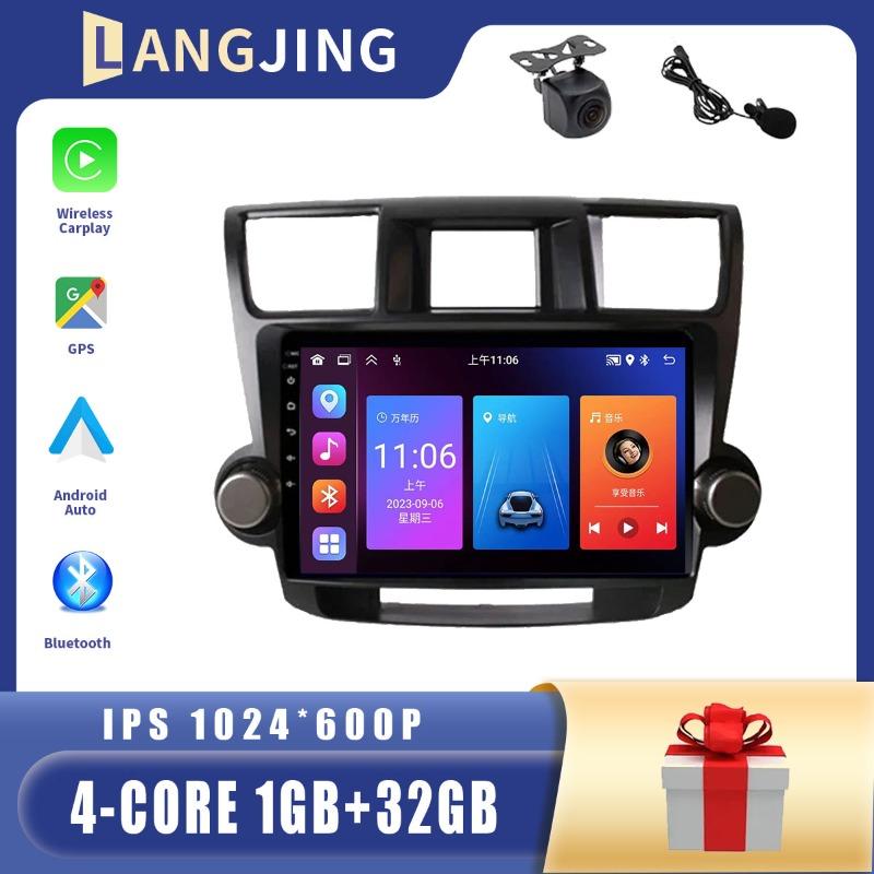 

Автомобильное радио LANGJING Android для Toyota Highlander 2007-2013, экран 10,1 дюйма, 2,5-дюймовая навигация, GPS, мультимедийный плеер, автомобильные аксессуары