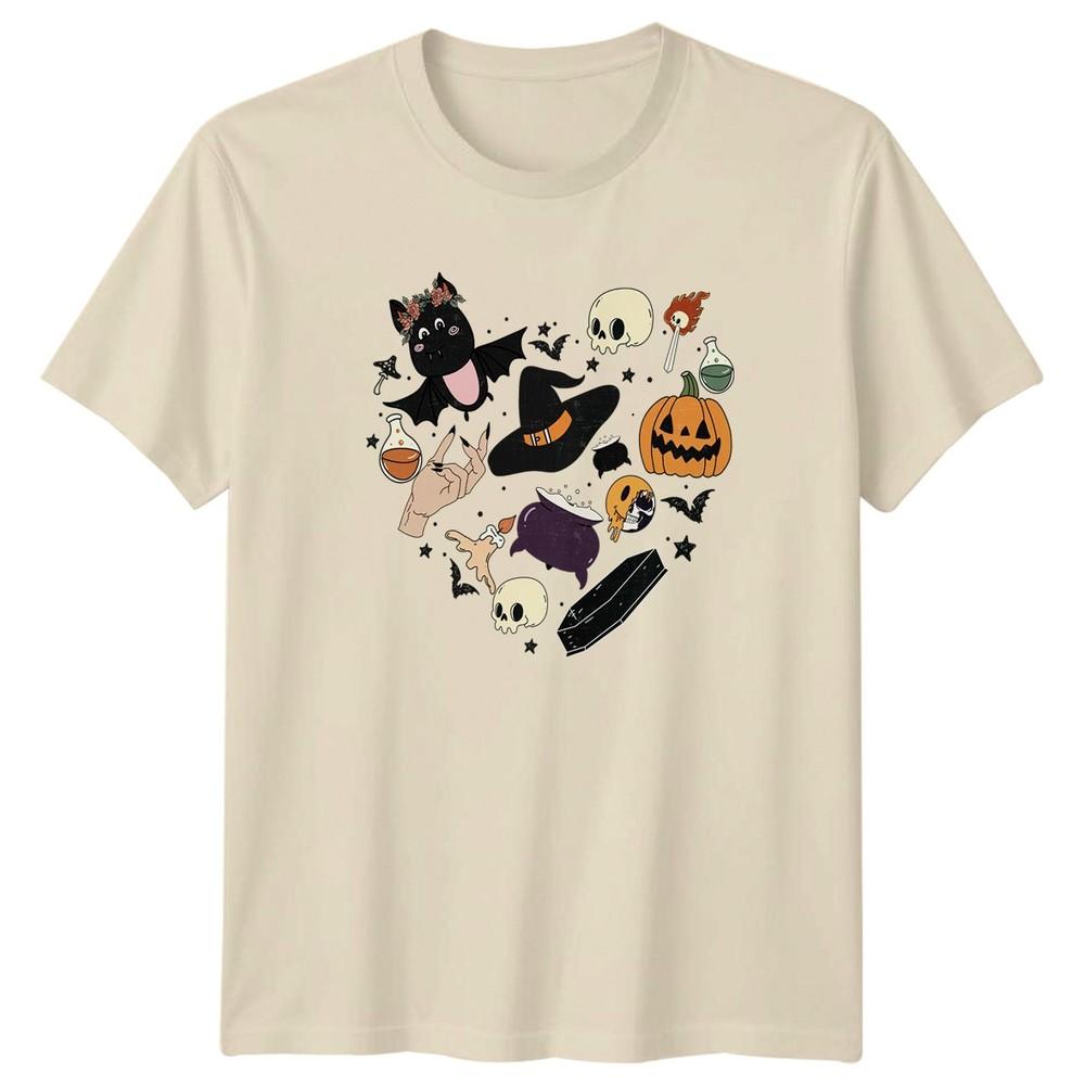 Retro Halloween Spooky Aesthetic Icons Unisexs TShirt Halloween Gift For Her