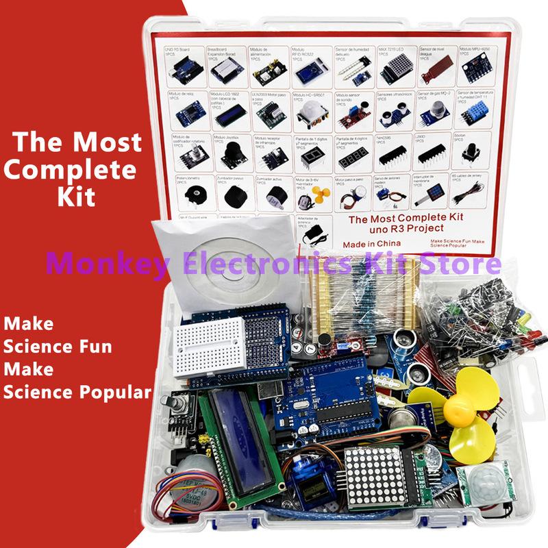 The Most Complete Kit for arduino Uno/R3 Board Programming Project DIY Electronics Laboratory Smart Beginner Kit for ATmega328P