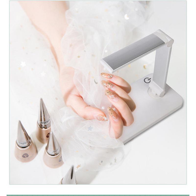 Складная УФ/LED лампа для гелевого маникюра с клейкой палочкой, Быстросохнущая открытого типа, подставка для типс