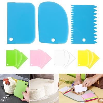 Ferramenta de Decoração Massa de Panificação Raspador de Corte Plástico Raspador de Massa Raspador de Creme Espessado