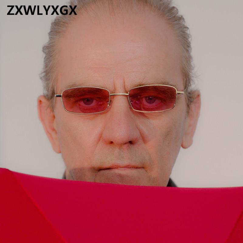 ZXWLYXG  New Small Rectangle Sunglasses Women Retro Brand Designer Red Sun Glasses Men Glasses Female Unisex