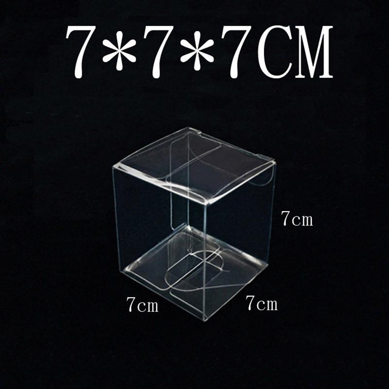 10Pcs PVC Clear Transparent Boxes for Wedding/Christmas Event Favors, Ideal for Chocolate, Candy, Apple Gifts.