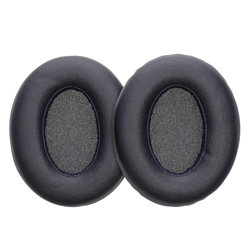 

kwmobile 2x headphone cover Anker Soundcore Q20i compatible replacement ear pads - cushion PU leather blue