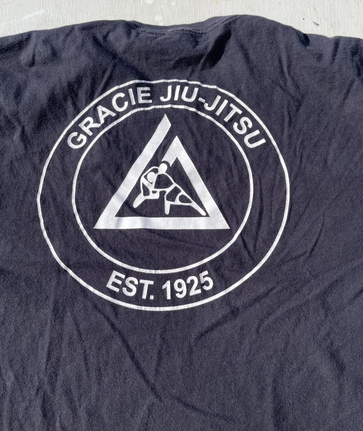 

Мужская Gracie Черный Логотип Джиу-джитсу 3XL ММА Боевое Борьба на Сабмишн BJJ Спортивная Икона 3XL