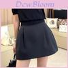 No Brand 2025 Autumn Winter Pleated Mini Skirt With High Waist For Casual Women