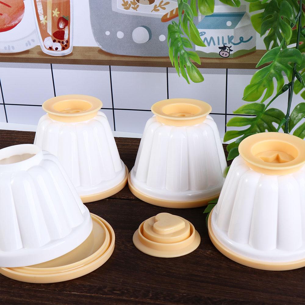 Plastic Pudding Cup  Candy Dishes 4pcs Panna Cotta Mould  Kitchen