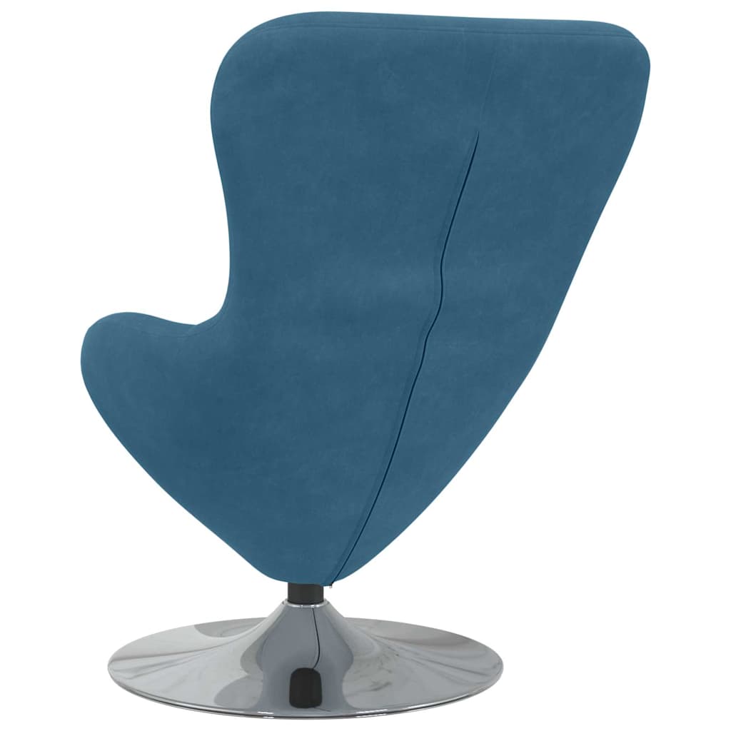 Egg Chair Velvet Blue
