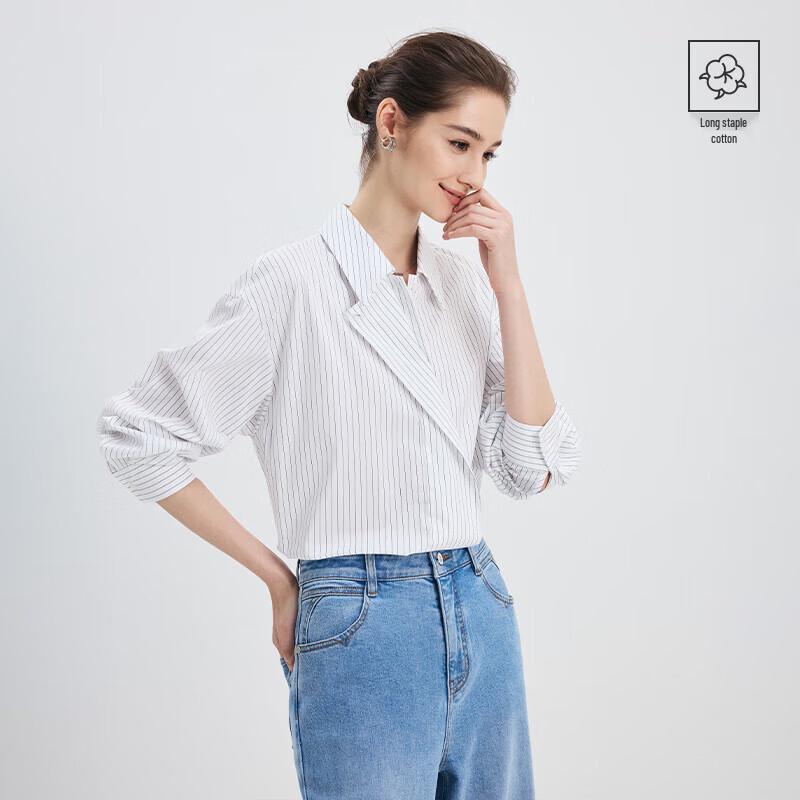 Navigare Women s Long Sleeve Striped Shirt S