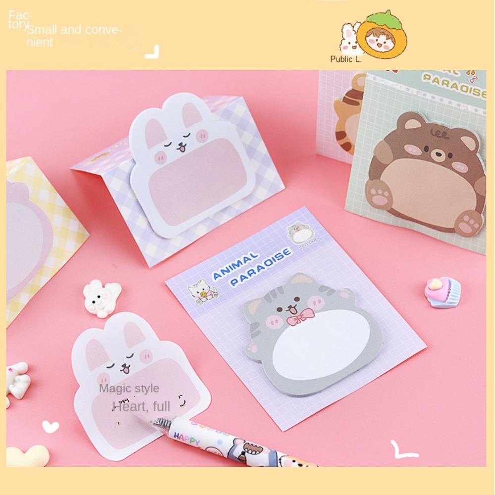 Thickened Stickers Animal Sticky Notes Self-stick Notes Creative Thickened Stickers Office School