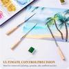 Professional Detail Paint Brush with Long Tip for Watercolor Oil Acrylic Gouache Painting Illustrations Model Figurine