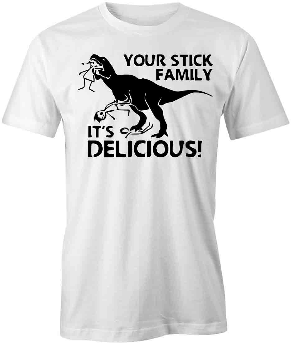 YOUR STICK FAMILY TShirt Tee Short-Sleeved Cotton CLOTHING HUMOROUS S1WSA823 M