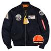Flight  Jacket Men's Thicken Cotton Coat Bomber Jackets Embroidered Stamp Baseball Outerwear Male