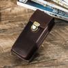Handgefertigte Leder Stifte Aufbewahrungsbox Tragbar 3-Schlitz Display-Etui für Abnehmbare Füllfederhalter Organizer CF9052
