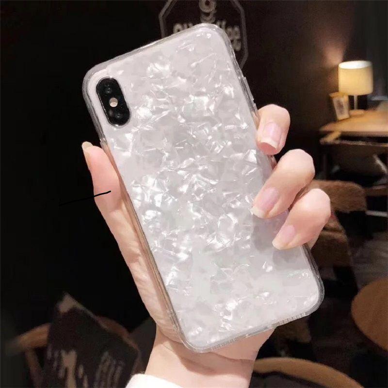 Tpu Clear Translucent Shellfish Pearl Case Cover For Iphone X 8 7 6 6s 7 8plus