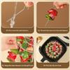 24 Skewer Air Fryer Grill Rack Household Oven Hanging Rack Stainless Steel Grilling Skewer Reusable Non-Stick Chef Tool