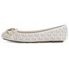 Zapatillas Casuales de Moda Slip-On con Logo MK para Mujer Color Vainilla-Blanco 49T8FUFR1B150