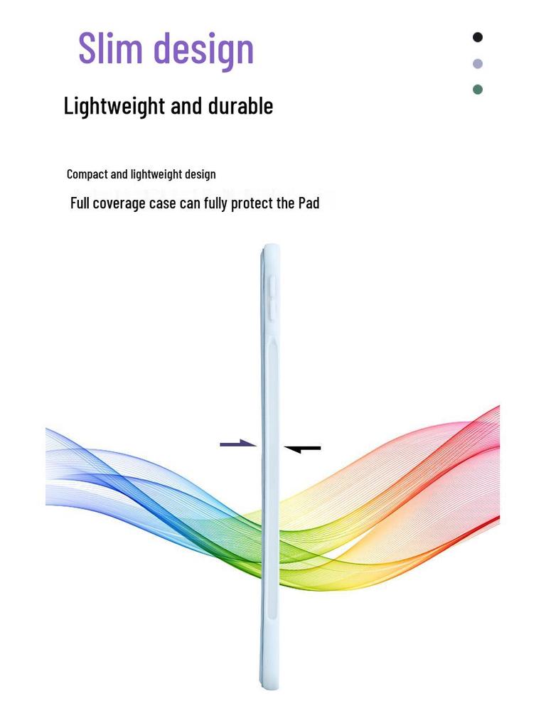 11th Gen iPad Air/Pro Silicone Protective Case (2025) for 10/9 iPadAir7/6/5.