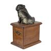 Bulldog, English Bulldog, British Bulldog – Urn for dog ashes, wooden urn with a dog silhouette | Art-Dog