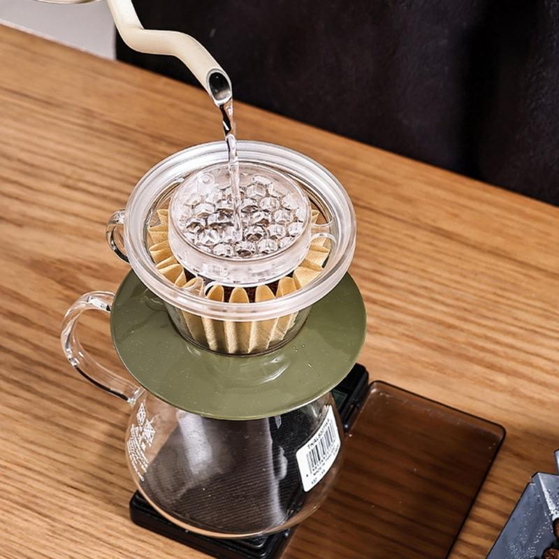 Překapávač na kávu Pour Over Pomalý kapací kávový filtr Kávovar Pour Over pro přípravu jedné šálku Vychutnávání Příslušenství