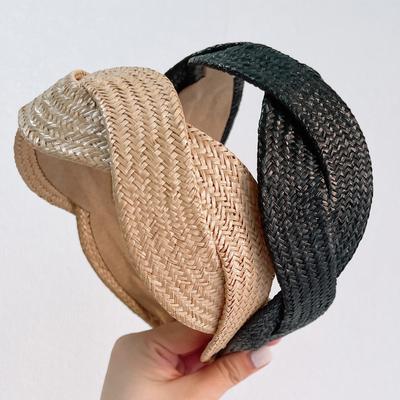 1 Stück Modische Breite Harte Stirnbänder für Damen Mädchen Haarbänder Gefalteter Stoff Haarreifen Modische Mädchen HaarAccessoires