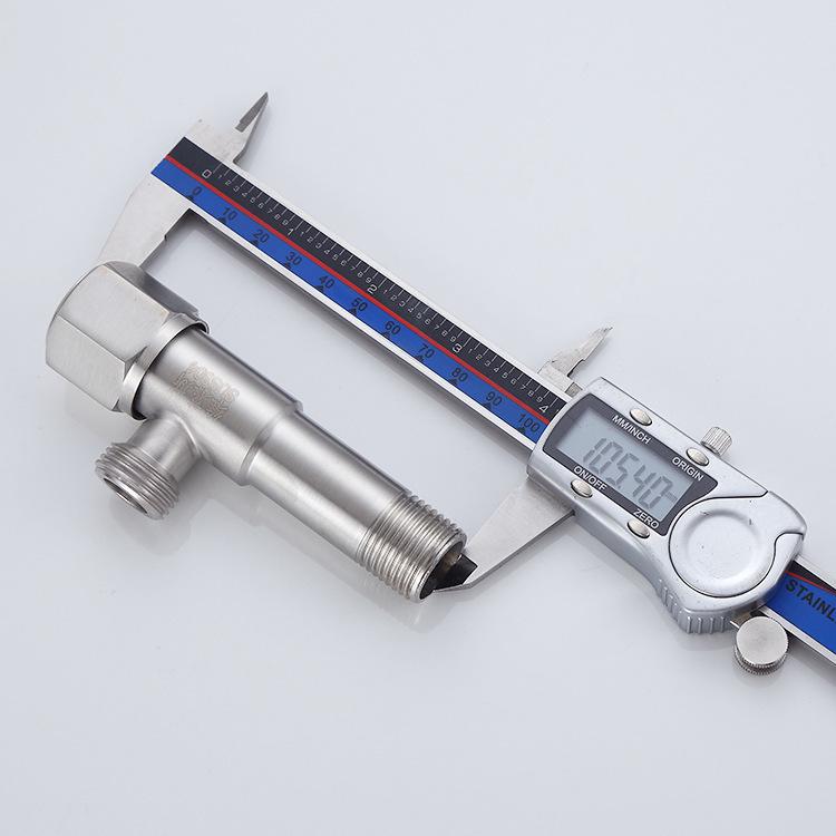 304 Stainless Steel Angle Valve for Toilet: Hot and Cold Water Valve Switch with 4-Point Eight-Character Stop Valve for Water Heater.