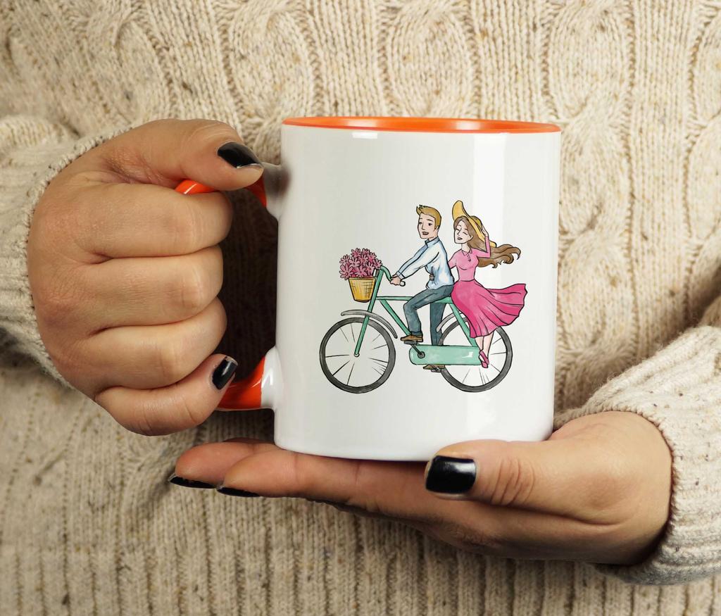 Inkdotpot Soulmate 11 Oz Ceramic Coffee Mugs Coffee Mugs Great for Bride Groom Engagement Gift Bachelor and Bachelorette