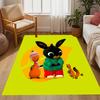 Bing Bunny Colorful Adventure Themed Anti-Slip Rugs - Polyester Home Decor, Suitable for Bedrooms, Living Rooms, Doorways, Studios, and Decorations
