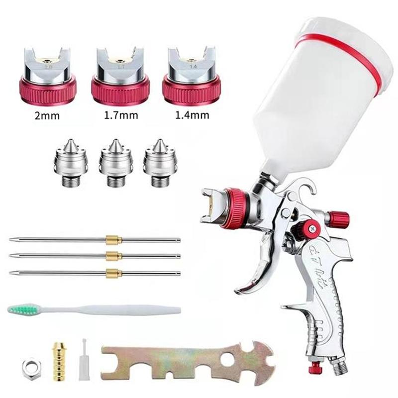 Profesjonalne pistolety natryskowe 1.4/1.7/2.0mm Spray Airbrush Mini pistolet natryskowy do malowania narzędzia aerograf