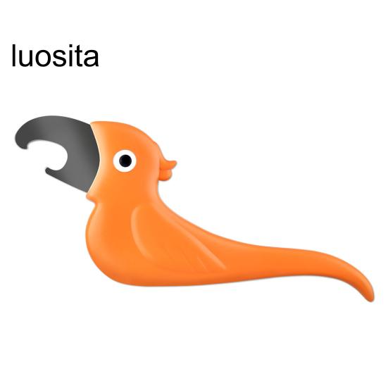 

Креативная открывалка для пивных бутылок, пресс-попугай, эргономичный дизайн, экономичная, магнитная, многофункциональная открывалка для крышек бутылок оранжевый