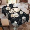 Dark Gothic Pattern Rectangle Table Cloth for Table Decor Holiday Party Waterproof Reusable Tablecloth for Tables Kitchen Dining