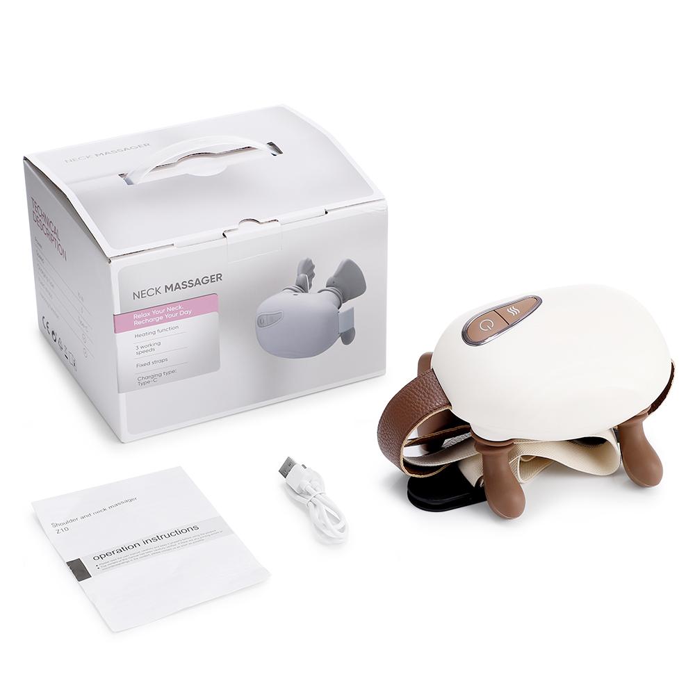 

Біонічний шиацу масажер Електричний підігрів Масаж шиї та спини М язи шийного відділу хребта Трапецієвидні м язи Розминаючий масаж Інструменти для релаксації коричневий