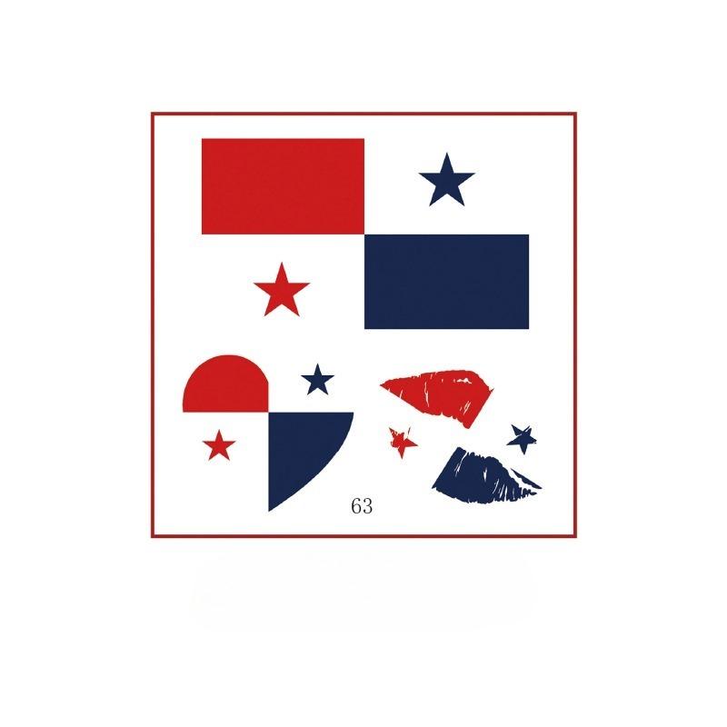 10PCS New World Cup Flag Tattoo Stickers Football Game Games Tattoo Stickers Makeup Face Stickers