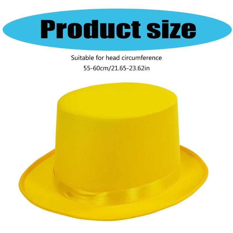 Trendsetting Flat Brimmed Hat with Ribbon for the Modern Wear Elegant Ribbon Hat for Stage Shows Magicians Costume