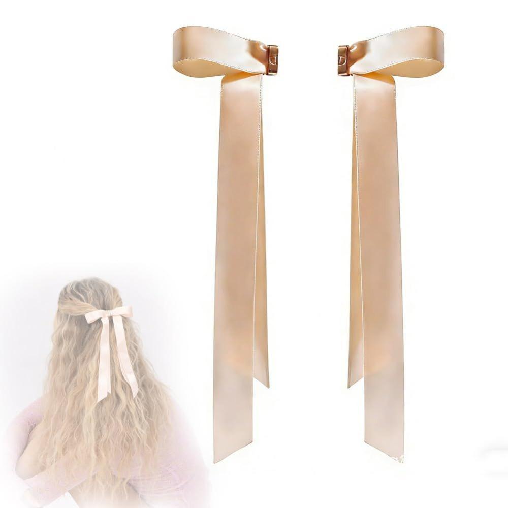 

With Long Ribbons No Crease Smart Magnet Hair Clips Change Hairstyling No Slip 1Pcs Strong Hold Bow Magnetic Hair Clip