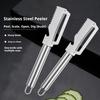 Fruit Vegetable Peeler Stainless Steel Potato Peeler with Bottle Opener Rust-Proof Dishwasher Safe Multi-Function Kitchen Tool for Thick Thin Skins