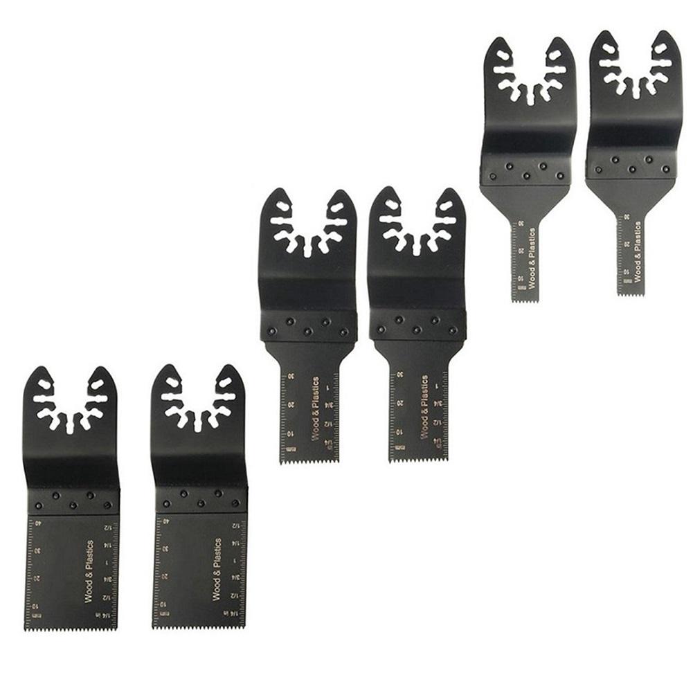 6PCS Saw Cutter Blade Accessories Oscillating Multi Tool Saw Blades For Renovator Power Wood Cutting Tools Bits 10/20/34mm