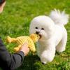 Pet Toy with Soft Plush Fabric Bite-Resistant Chew Toy Built-in Sound Design Yellow Duck Shape Dog Toy for Puppy Adult Dog