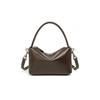 Vintage Commuter Top-Layer Cowhide Handbag, Fashionable Versatile Pillow Bag, Single Shoulder Crossbody Bag, Niche Minimalist Handbag