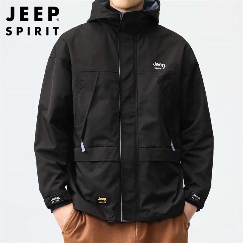 JEEP SPIRIT Men's Fall/Winter Windbreaker Jacket
