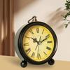 Retro Battery Alarm Clock Hangable Decoration Wall Clock Energy Saving Mechanical Clock  School