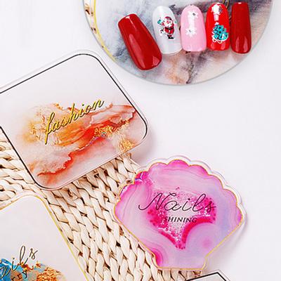 Nail Color Palette Natural Multi-functional Acrylic Stylish Nail Art Display Plate for Home