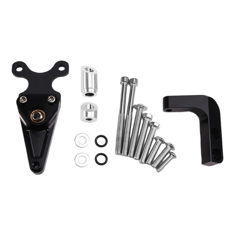 Motorcycle Steering Stabilizer Bracket Kit Damper Mounting Kit For Honda CBR650R CBR 650R -2024 Black