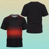 Summer Men's Table Tennis Training Uniform, Casual and Comfortable Sports Short Sleeved Top, 3D Printed O-neck Short Sleeved T-shirt