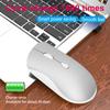 2.4G Wireless Portable Optical Mouse 3 Levels DPI Rechargeable Slim Silent Mouse with USB Receiver for Notebook PC Laptop