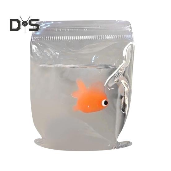 

1/2/3 шт. прозрачный мешок для золотых рыбок, сжимаемая игрушка, снятие тревожности и стресса, мини-золотая рыбка, сенсорная игрушка для детей, подростков и взрослых, мягкий мяч для снятия стресса, игрушка-рыбка 1pc